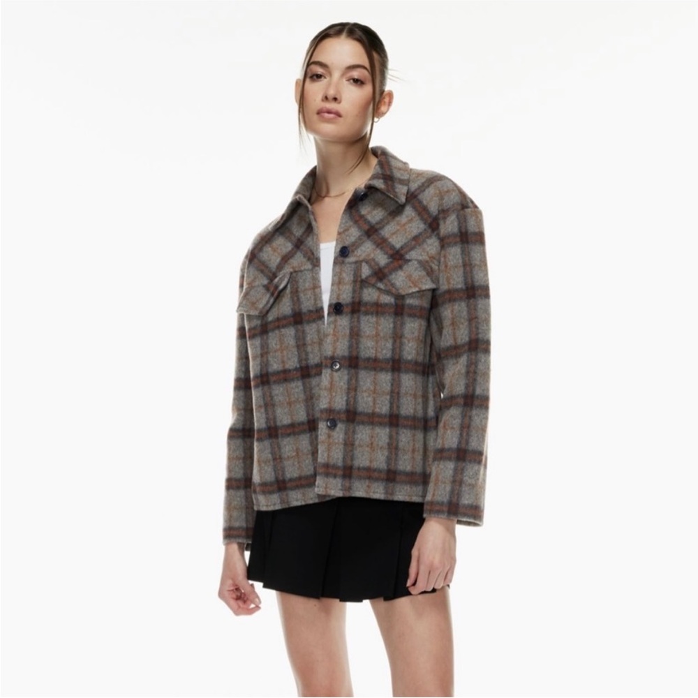 Aritzia Sunday Best Sky Shirt Jacket